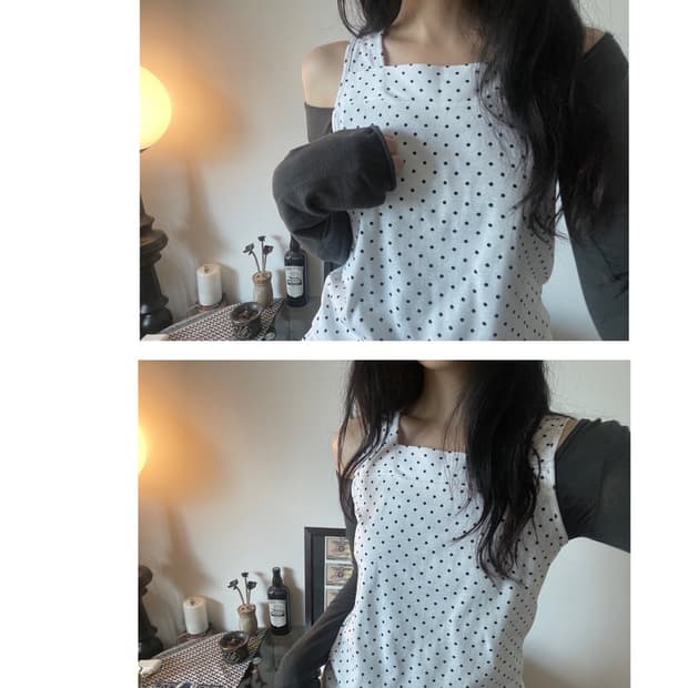 dot sleeveless