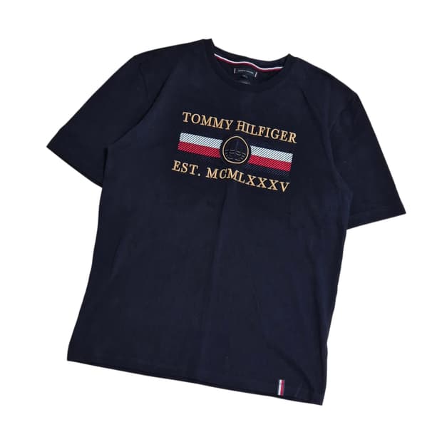(새상품급) 타미힐피거 빅로고 반팔티