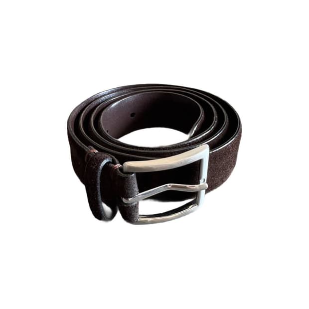 Brown suede leather belt (28-30)