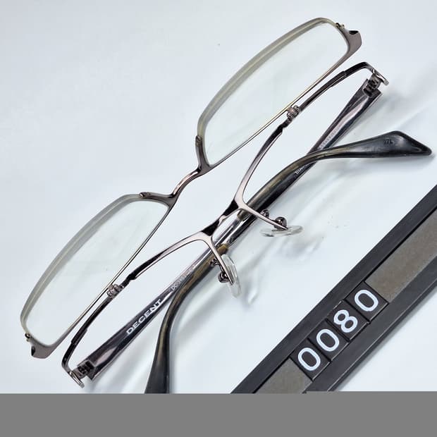 하세가와 DECENT DC-3461 반무테 플립업 안경 실버 기능성 낚시