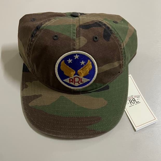 rrl 더블알엘 볼캡 윙로고 윙패치 모자 카모