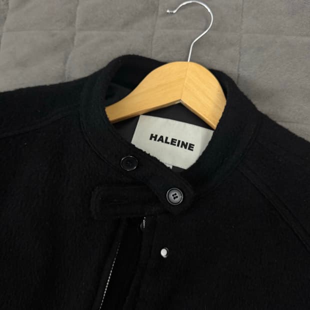 알렌느 24fw 알파카 바이커 자켓 블랙 2size