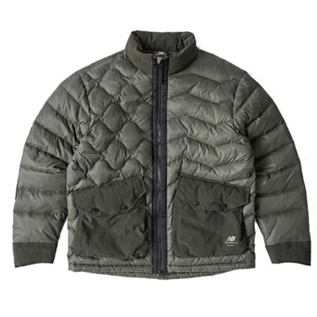 뉴발란스 X 이스트로그 구스다운 다크카키 아틱 라이트 패딩 자켓 XL