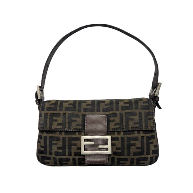 펜디 바게트백 빅FF 주카 브라운
