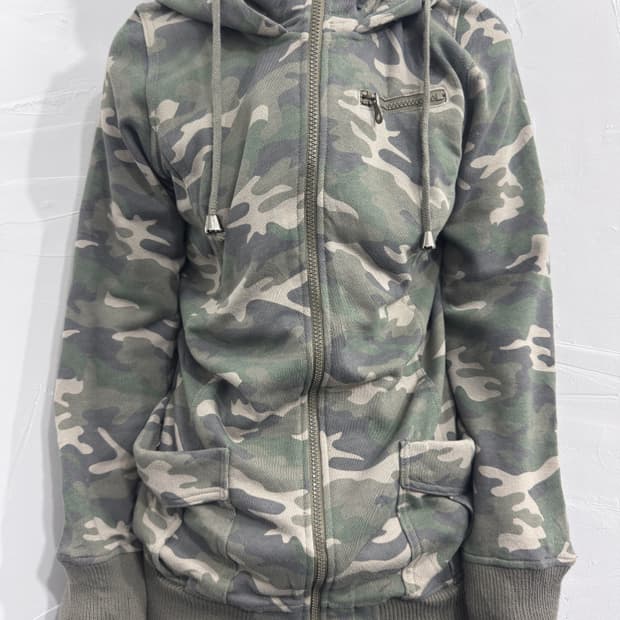 colza camo hood zipup