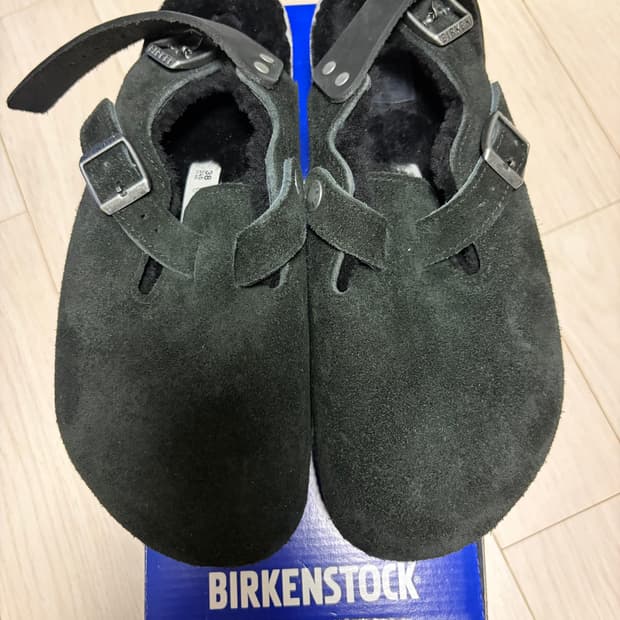 (새상품) 버켄스탁 토키오 셔링 블랙 - 레귤러 (245)