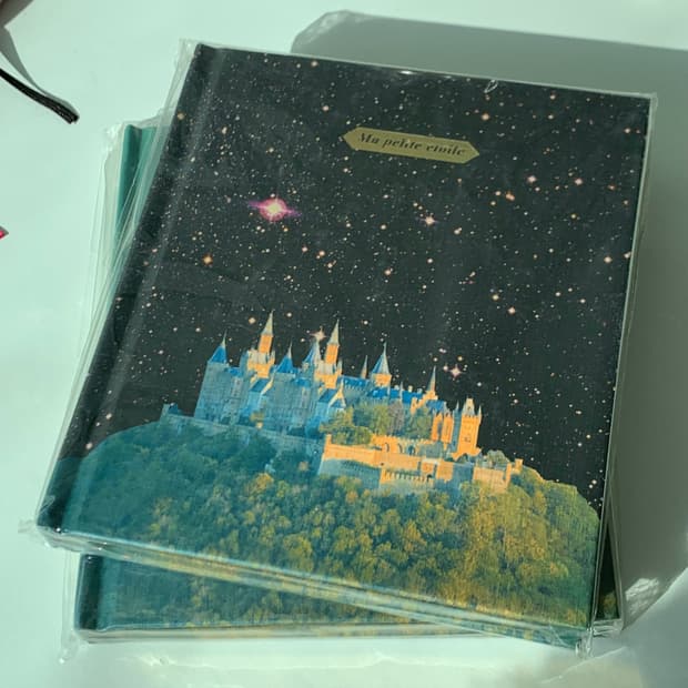 미개봉 에코드소울 다이어리 2권 메모지 2권 일괄 무지 노트 금박 별