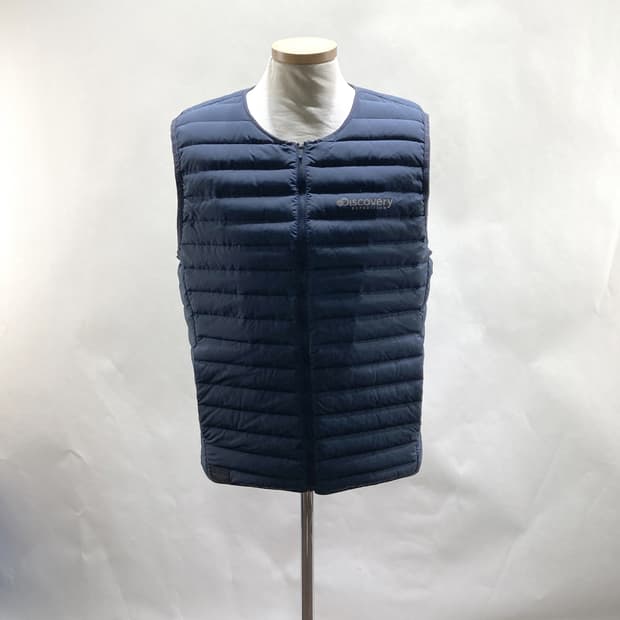 디스커버리 남성구스다운경량조끼 네이비 L 