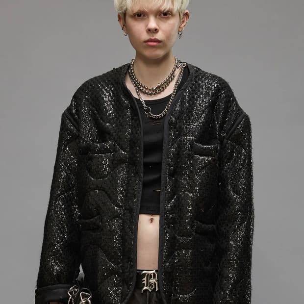 [S]알써틴 R13 GOTHIC LINER 코티드 트위드 자켓