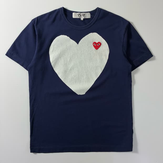 Comme des garsons  꼼데가르송 하트와펜 빅하트 프린팅 반팔