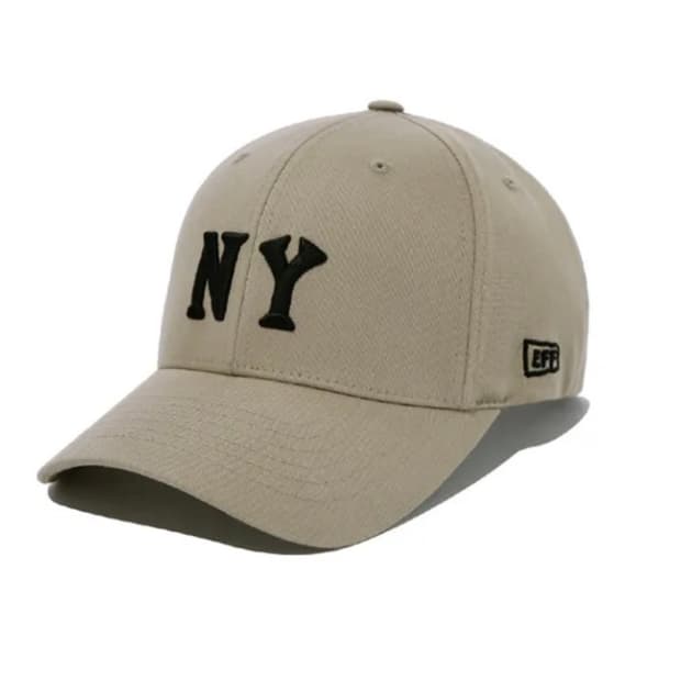 이벨핏드 ny 볼캡 베이지색