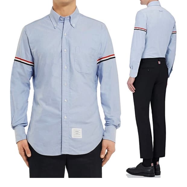 톰브라운 옥스포드 암밴드셔츠 (4)