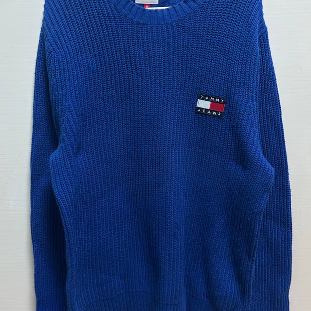 타미진스 블루 니트 남성 실측 110