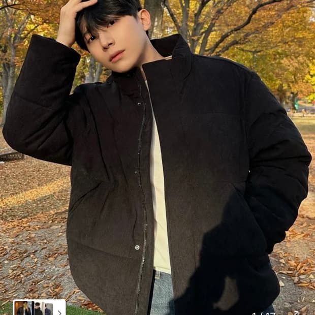 [95] 마인드브릿지 두굿 코듀로이 숏패딩