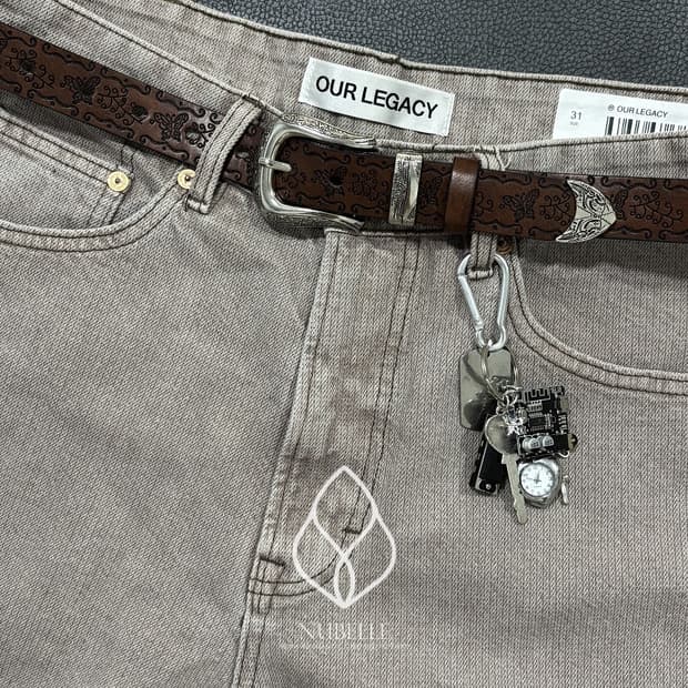 🌗 Ethnic embossed belt / 에스닉 음각 가죽 벨트