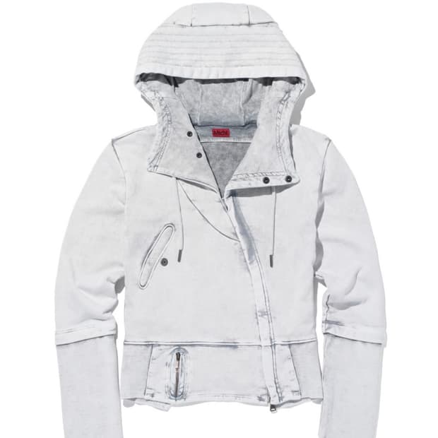 미스치프 ASYMMETRIC HOODIE ZIP-UP