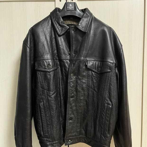 80s 리바이스 레더 트러커 (가죽 자켓)