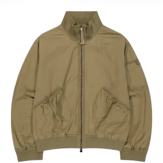 코이세이오 더스티 코튼 봄버 자켓 베이지