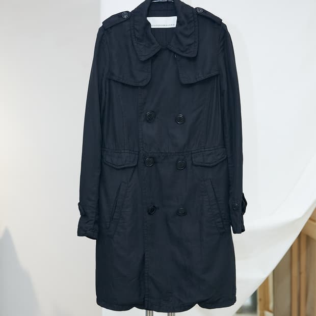 Cotton Silk Trench Coat