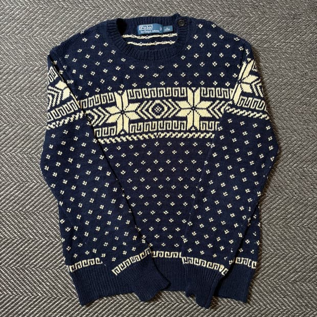 폴로 랄프로렌 노르딕 네이비 니트(M)