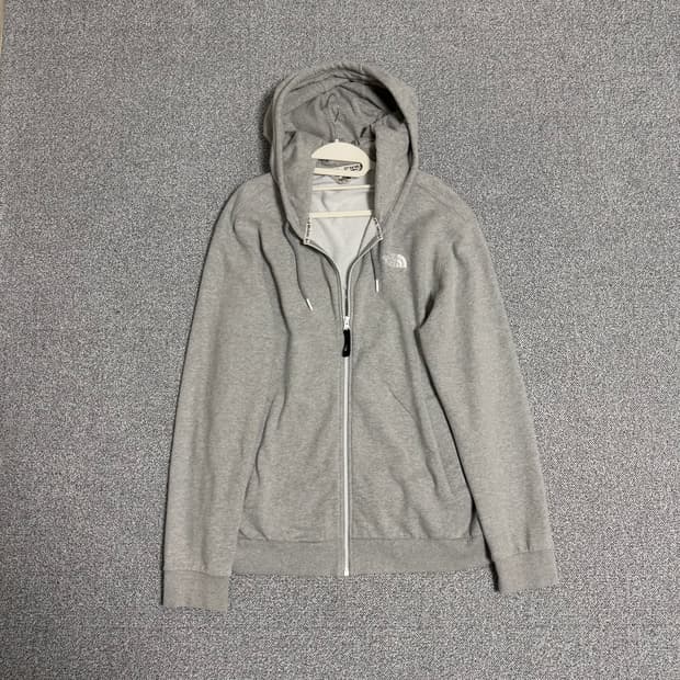 노스페이스 후드 집업 그레이 XL