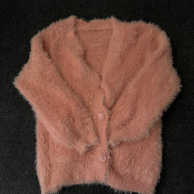핑크 퍼 자켓