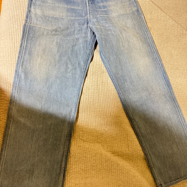 [새상품]오라리(SS25)셀비지 페이디드 와이드 데님(5size)