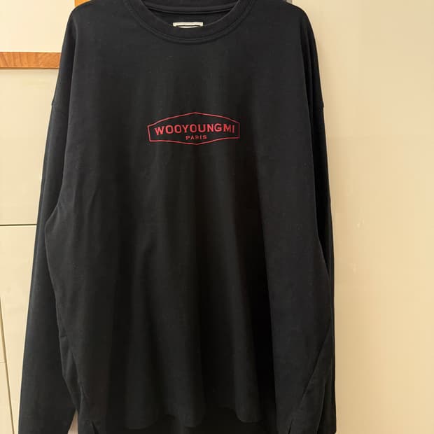 [48]우영미 로고 롱슬리브 블랙