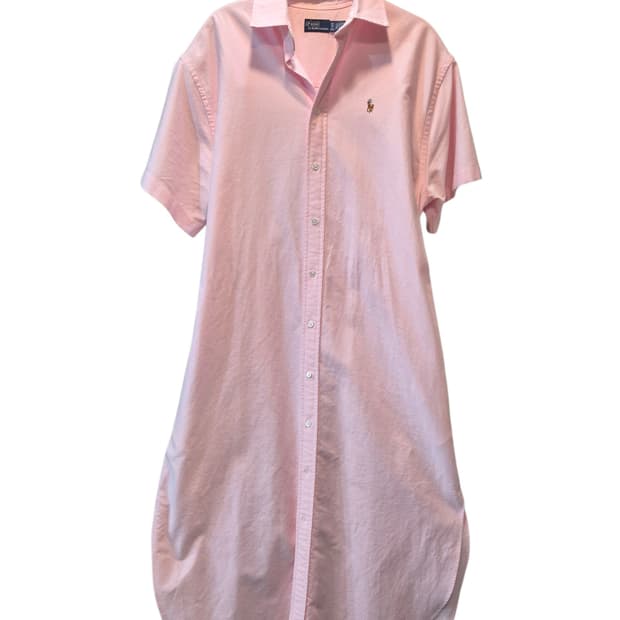 폴로 랄프로렌 핑크 셔츠 원피스