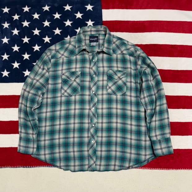 랭글러웨스턴플란넬셔츠 wrangler westernshirt 빈티지