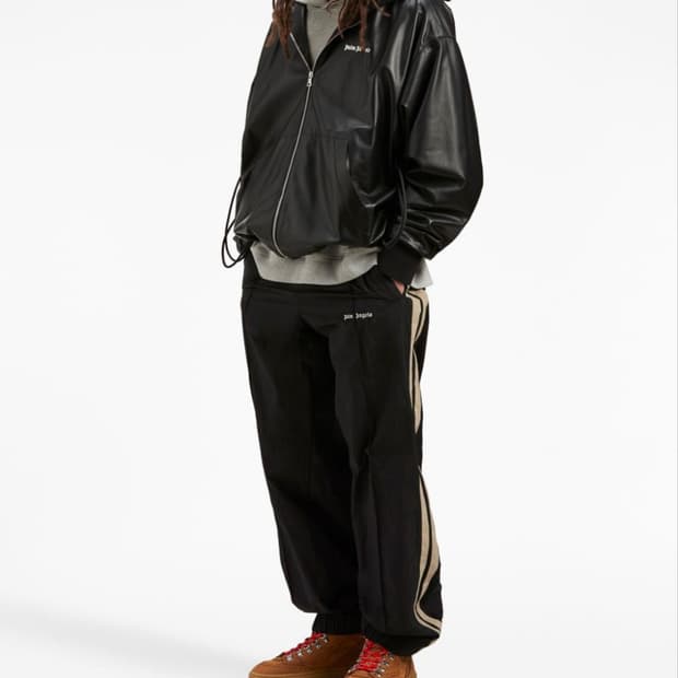 팜엔젤스 램스킨 레더 후드 자켓