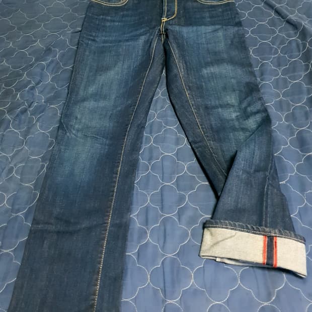 (이태리) 트라마로사 테일러드 레오나르도 셀비지 스판 데님팬츠 (31)