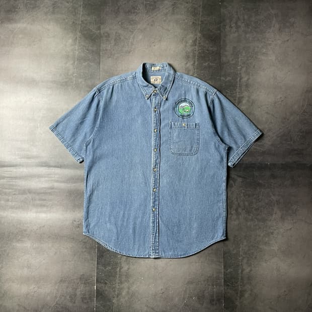 Eagle Dry Goods Co. 빈티지 코튼 데님 셔츠 A00760