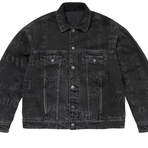(XL) 슈프림 마틴로즈 리버시블 데님 트러커 자켓 블랙