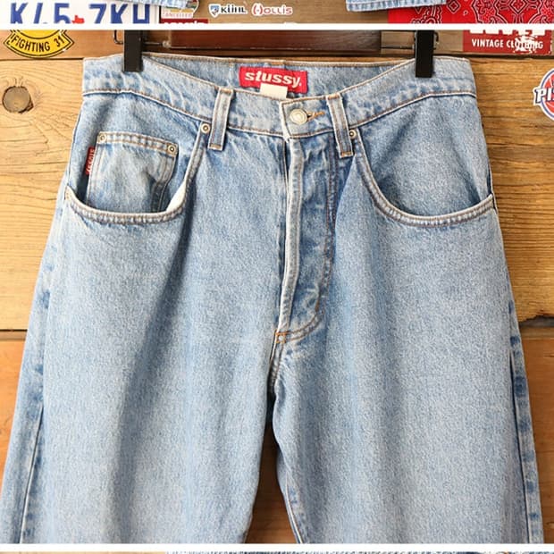
90S 미국메이드 STUSSY 스투시 빈티지 데님팬츠 29

