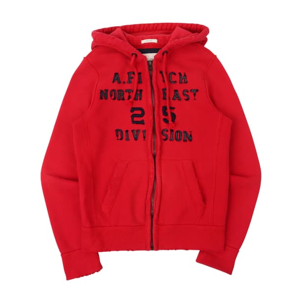 아베크롬비 레드 헤비 후드집업