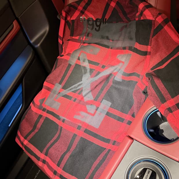 오프화이트 셔츠자켓 L