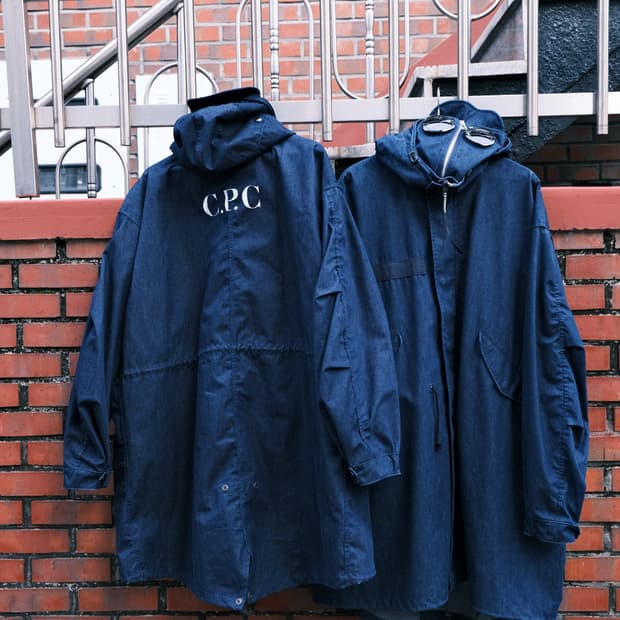 준야와타나베 x CP컴퍼니 데님 라미네이트 피쉬테일