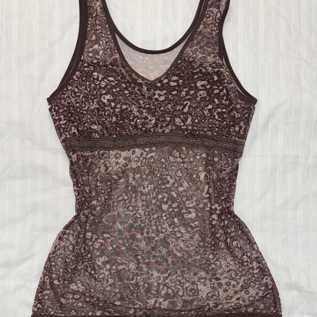 Brown sleeveless