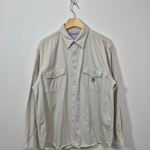 칼하트Carhartt 베이지 코튼 셔츠 L - S43 