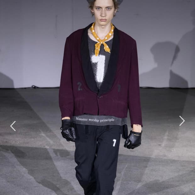 1 언더커버 19 ZORUGE 카라 배색 블레이저 자켓