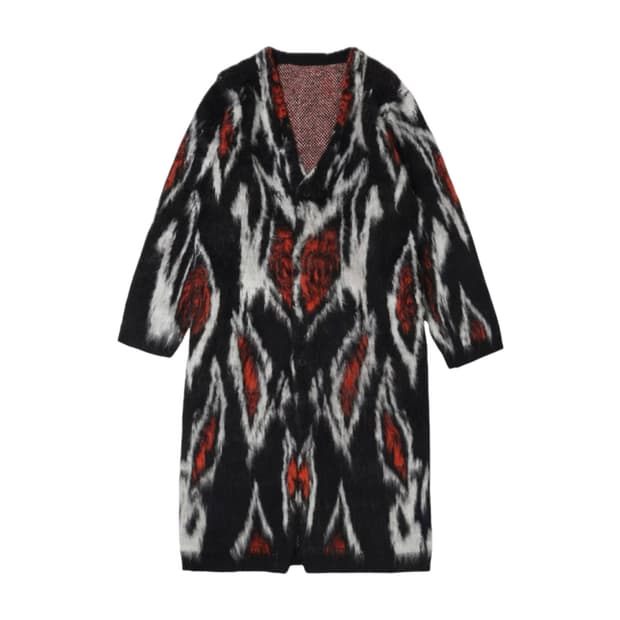 체인소맨 x 요지야마모토 Ground y 폭스 아이 롱 가디건