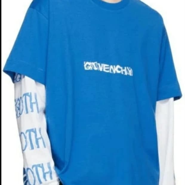 지방시 오버사이즈 레이어드 프린트 티셔츠 105