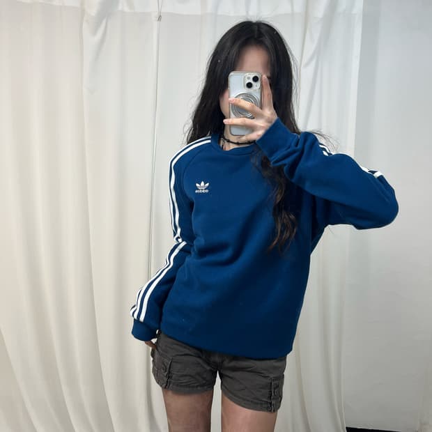 Adidas Blue Navy Firebird Sweatshirt