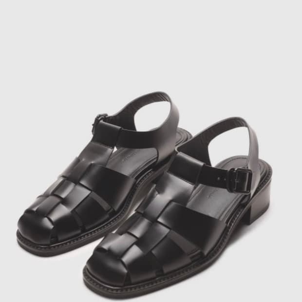 Lfm 렉스핑거마르쉐 피셔맨 샌들 235사이즈 블랙 5회미만착용