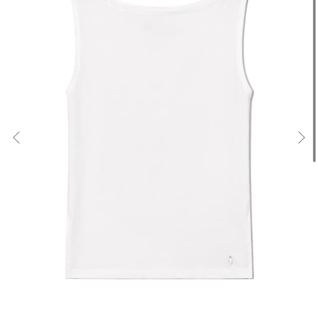 GLOWNY HILL SLIT SLEEVELESS TOP (WHITE)S