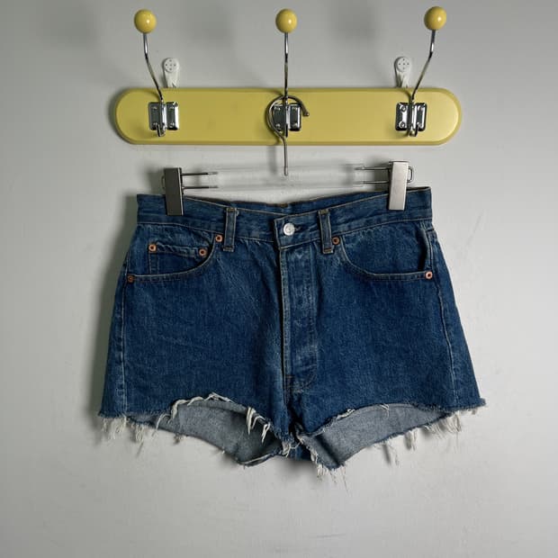 90's usa 리바이스 빈티지 501 컷오프 데님 핫팬츠 31