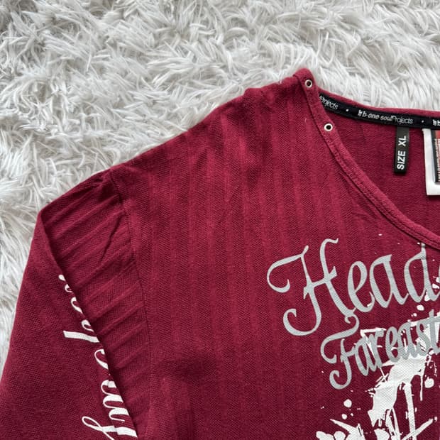 BONESOUL 일본빈티지 오리엔탈 긴팔 y2k긴팔 롱슬리브 XL 105