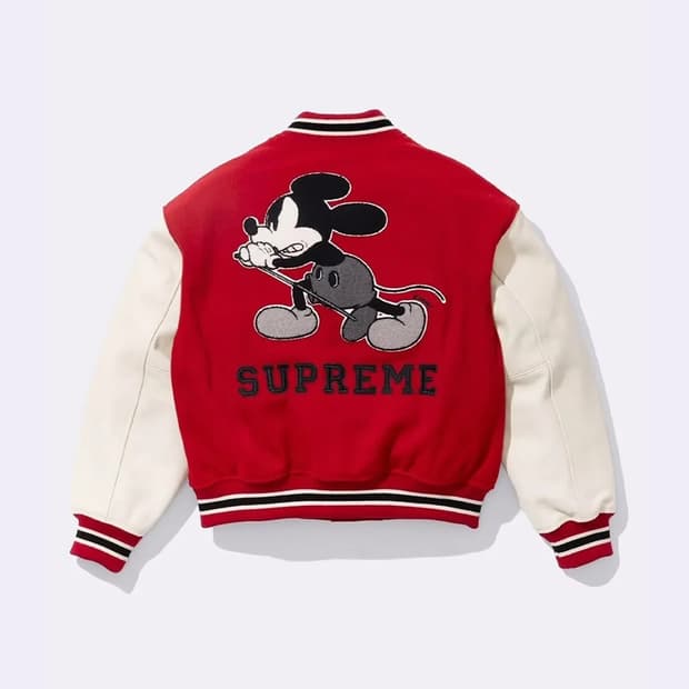 [m] 슈프림 넘버나인 미키 바시티 새상품