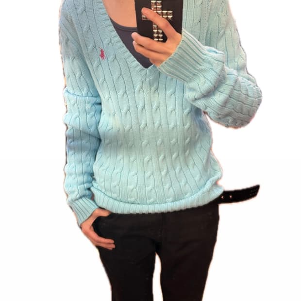  폴로랄프로렌 하늘 니트